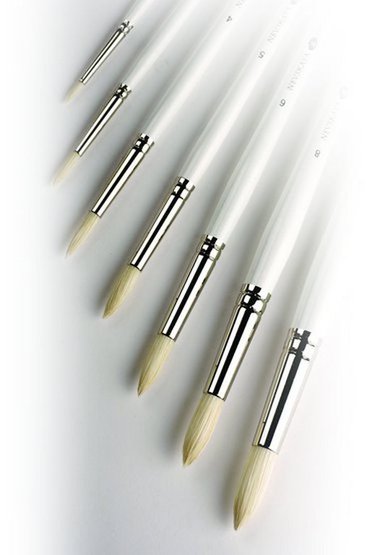 Кисть щетина круглая № 5, "Невская Палитра" (7мм)