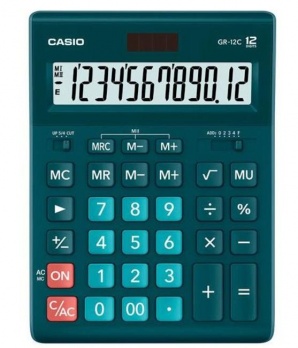 Калькулятор 12р "Casio" GR-12C-DG-W-EP