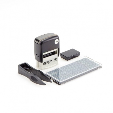 Штамп самонаборный 3 стр. с одной кассой GRM10 SET 26*9мм
