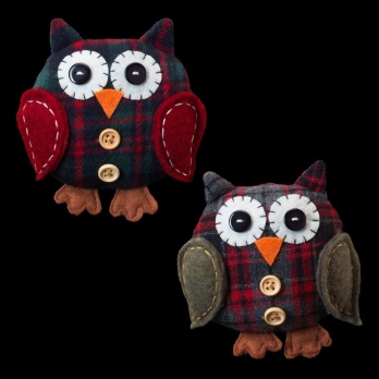 Украшение Круглая сова  10см  41080