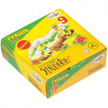 Гуашь 6цв. "Гамма. Пчелка" 20мл.  221014