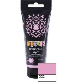 Мусс акриловый Декола, розовый 100мл