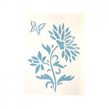 Трафарет, Георгин, 22 х 31 см, пластиковый