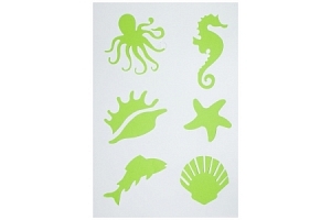 Трафарет, Морские обитатели,  22 х 31 см, пластиковый