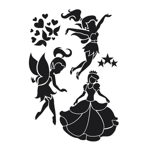 Трафарет, Сказки, 22 х 31 см, пластиковый