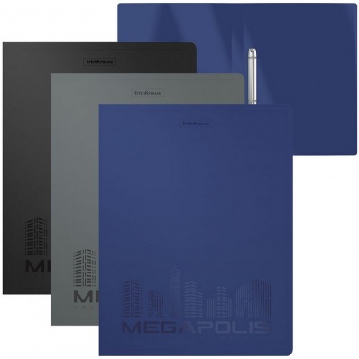 Папка 2 кольца А4 35мм "Megapolis" ассорти  EK 49983