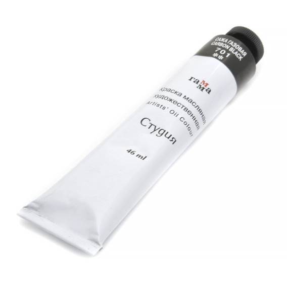 Краска худ. масло Сажа газовая Студия 46мл