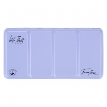 Пенал для акварели "Белые ночи" на 35 кювет, металл, светло-голубой