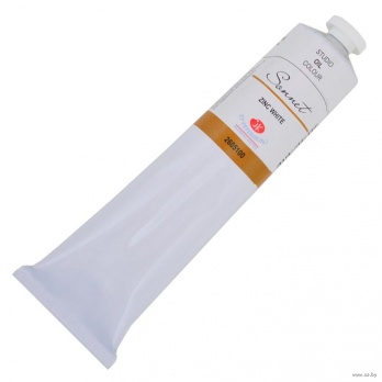 Масляная краска "Сонет" 120мл Белила цинковые