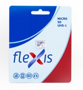 Карта памяти MicroSDHC 16Gb FLEXIS, Class10 UHS-I U1, Без адаптера, RTL