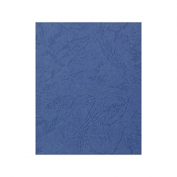 Подложка картон/кожа (А4) синий 100шт.