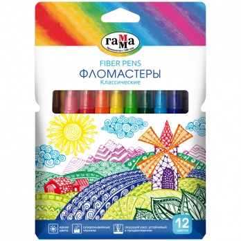 Фломастеры 12цв. "Классические" Гамма 130822_12
