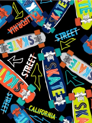Пакет бум./ламин. 14*20см "Скейтборды" ПКП-3530