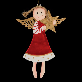 Украшение Ангелок 11см, метал. 47758
