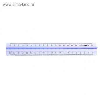 Линейка 20см с держателем  Cristal  ЛН 1400