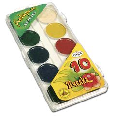 Акварель 10цв.Пчелка  пласт. уп. б/к 212038