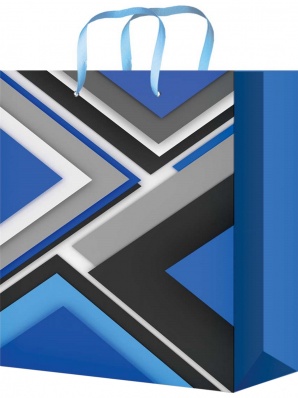 Пакет бум./ламин. 22*31*10см "Синий стиль" ППК-4437