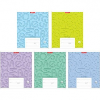 Тетрадь 24л. лин. "Типографика Буквы" 40037