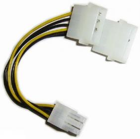 Кабель Cablexpert CC-PSU-6 силовой PCI-X для подключения видеокарт PCI-E (6pin) к б/п ATX 2* (4pin)