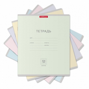 Тетрадь 12л. кл. "Классика пастель"  ассорти 48796