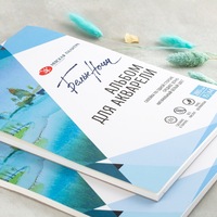 Альбом-склейка д/акварели "Белые ночи", А4, 280 г/м2, с/з, целлюлоза, 15 л