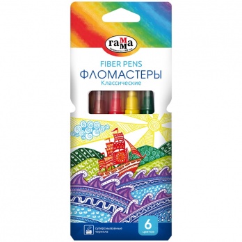 Фломастеры 6цв. "Классические" Гамма 130822_06