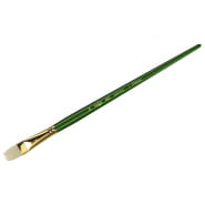 Кисть щетина плоская №10 "Пейзаж", укороч. ворс, длинная ручка