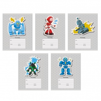 Тетрадь 18л. лин. "Роботы"  ТЛ 187034