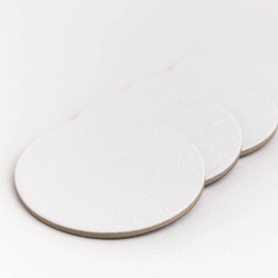 Набор 3 холста на картоне с магнитом 7,5х7,5см, круглые,  280г/м2,  хлопок