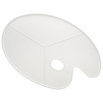 Палитра овальная пластиковая "Сонет", 42*30 см, 3 деления