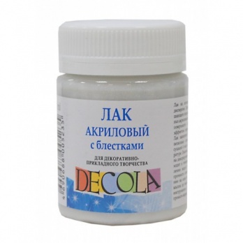 Лак акриловый с блёстками Decola 50 мл.