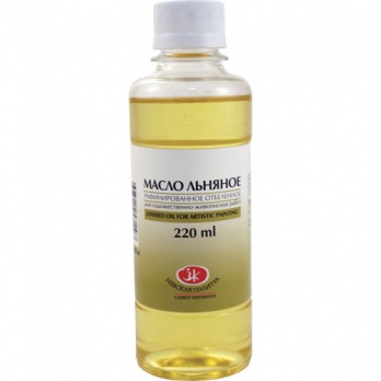 Масло льняное для художественно-живописных работ 220г.