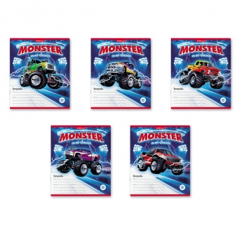 Тетрадь 18л. кл. "Машина-монстр" 49203