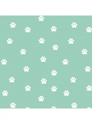 Бумага упаковочная 70*100см  "Лапки" УБ-4447