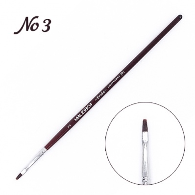 Кисть синт. Малевичъ пл. № 3,  "Фрида"