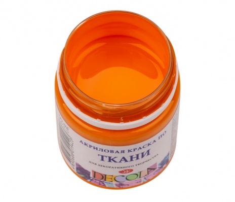 Акрил по ткани Decola Мандариновая  50мл 4128260