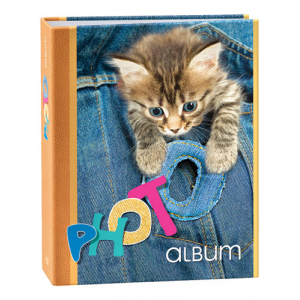 Фотоальбом Тандем 100 фото 10х15 (237) синий кот