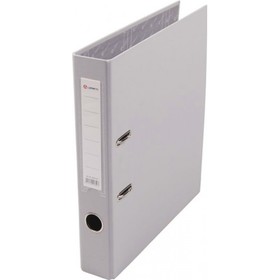 Регистратор А4 50мм серый "Lamark" PP, метал. окант. карман  601