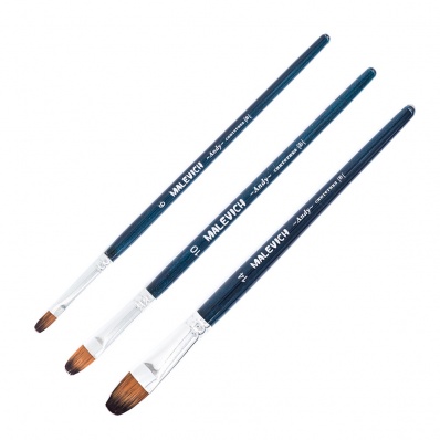 Кисть синт. Малевичъ "Энди" №14, плоскоовальная