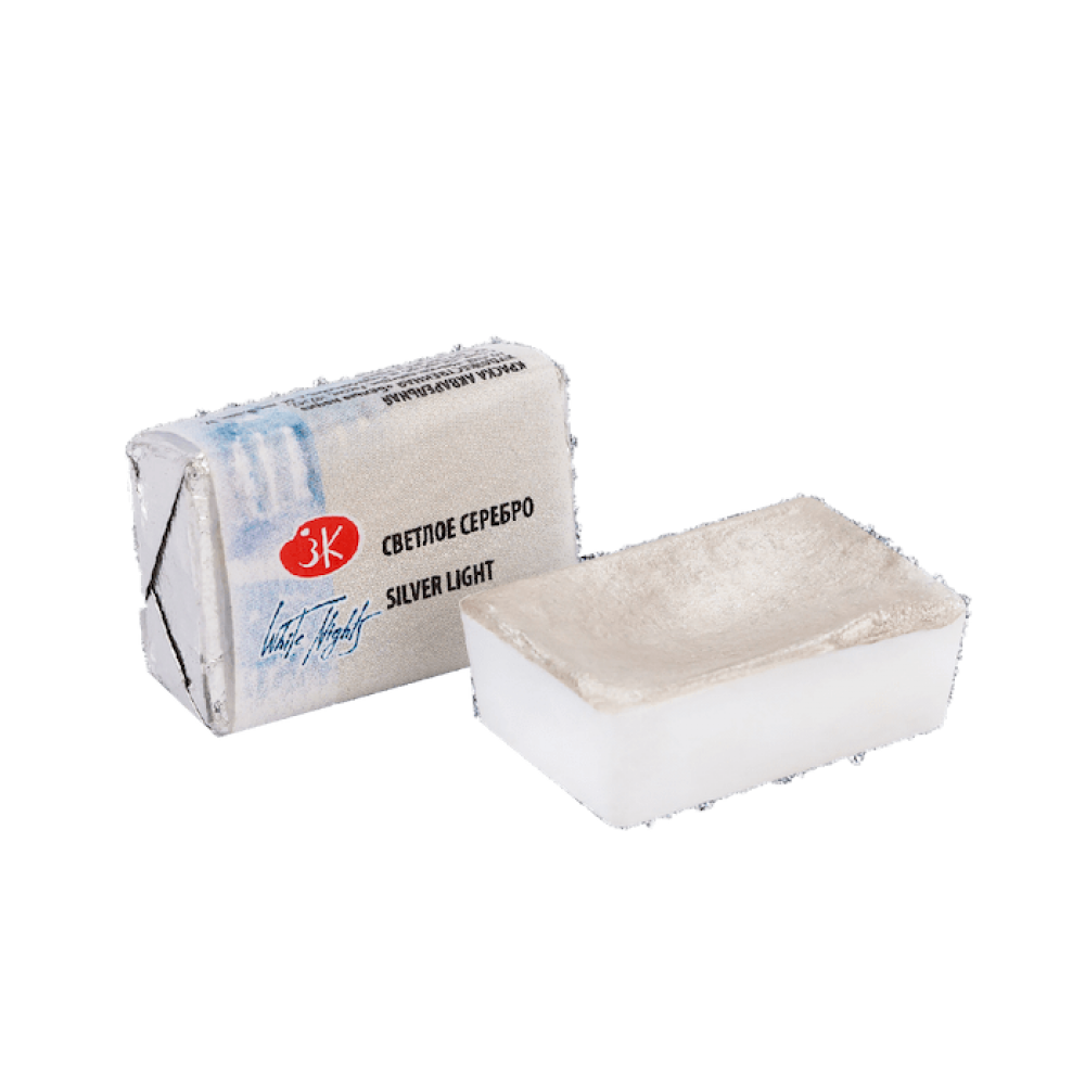 Акварель в кювете Светлое серебро  ЗХК 961