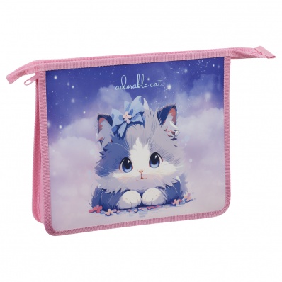 Папка д/тетр. А4 2 отд. на молнии  "Cutie", ПТ-83-2_5821