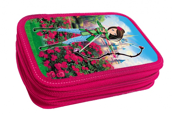 Пенал б/н 2 отд. "Принцесса Роза", объем  31П26_2_1148