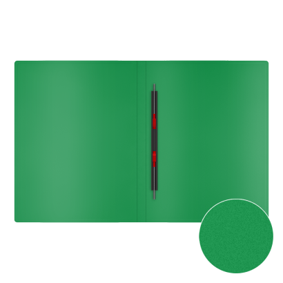 Папка-скоросш. пласт. "Matt Classic" зеленый ЕК 50129