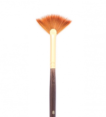 Кисть синтетика Claude, веерная №8