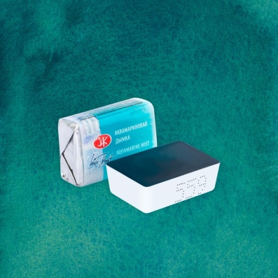 Акварель в кювете аквамариновая дымка ЗХК №559