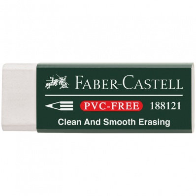 Ластик Faber-Castell "PVC-free", прямоугольный, 31*23*12мм