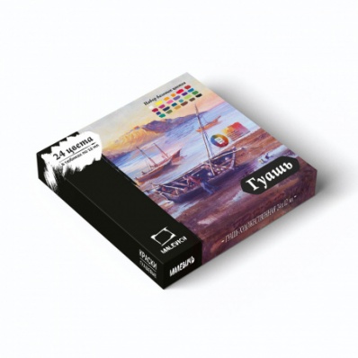 Набор гуаши Малевичъ, 24 цветов по 12 мл