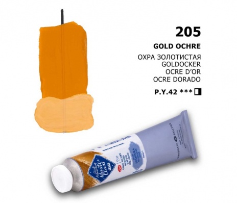 Темпера ПВА Охра золотистая (205) МК46 мл