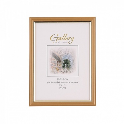 Рама пластиковая Gallery 10х15 636411-4 золото