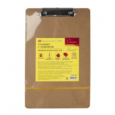 Планшет "Сонет" с зажимом, 22,7*35,5см, МДФ